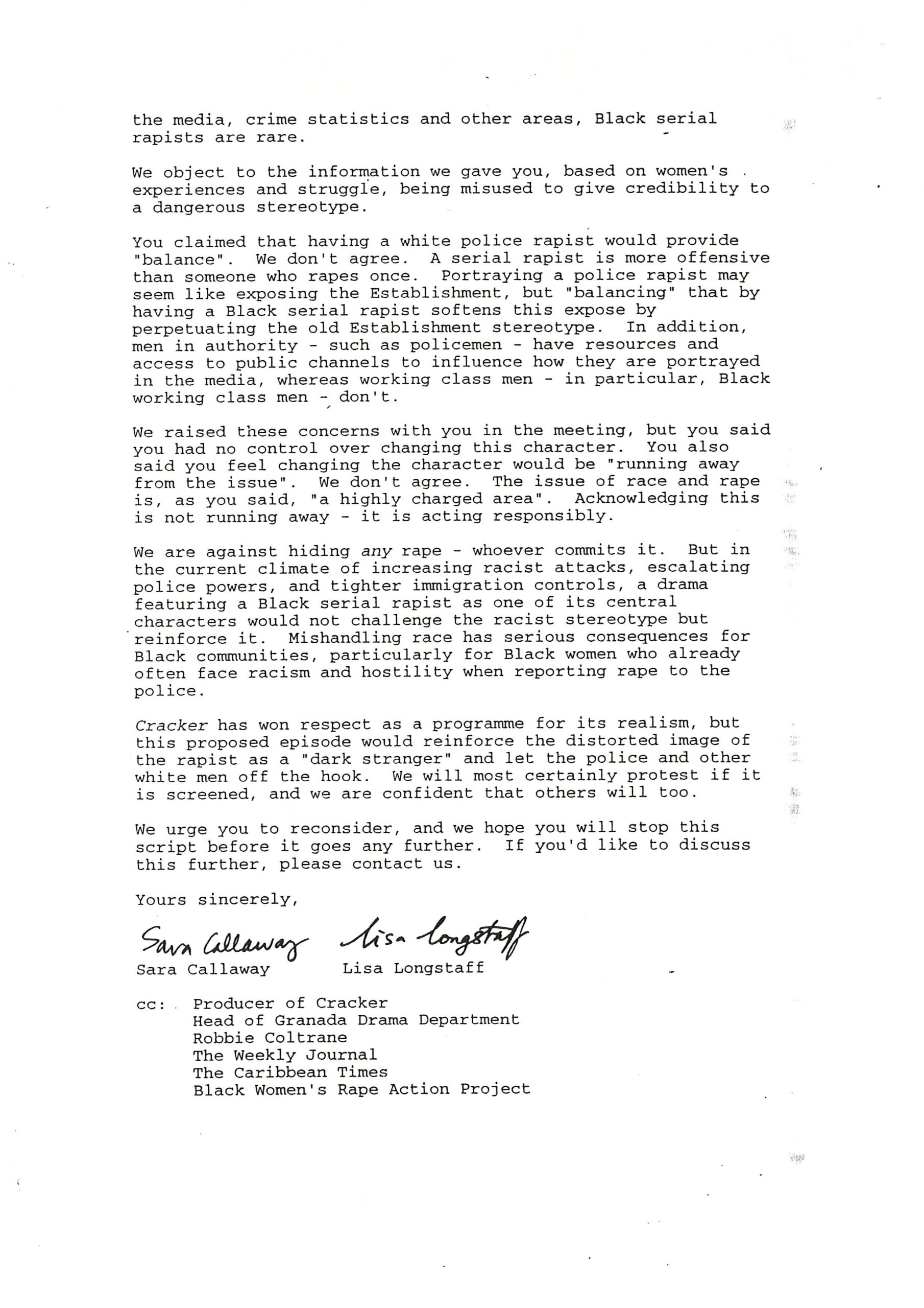 1994_Letter to Debbie Shewell 2